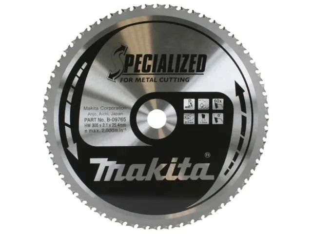 Makita - B-09765 Specialized for Metal Cutting Saw Blade 305 x 25.4mm x 60T