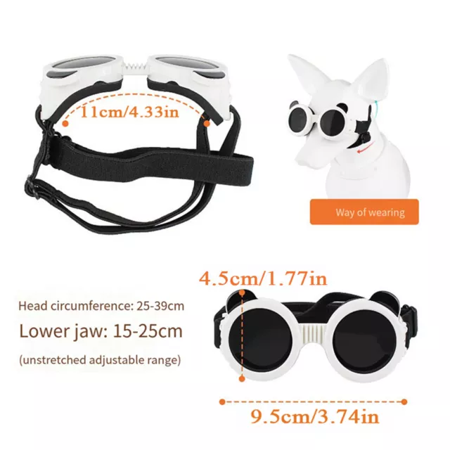 Moda Pet Dog Doggles Gafas Uv Gafas De Sol Protección Para Los Ojos Gafas De < 3