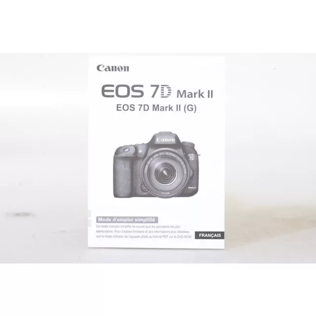 Canon EOS 7D II Mode d'Emploi - Anleitung - Gebrauchsanweisung - FRANZÖSISCH