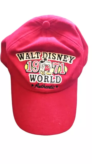 Walt Disney World Parks Retro Mickey Mouse Strapback Baseball Hat Cap Authentic