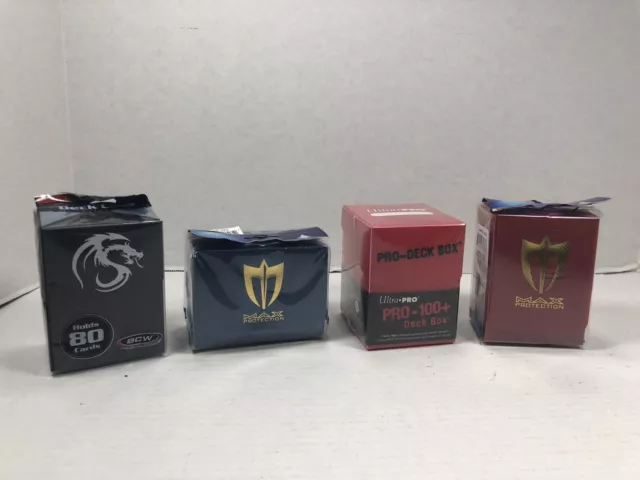 Ultra Pro BCW Max Protection Deck Box Nerd Bundle Lot Card TCG Magic Yu-Gi-Oh
