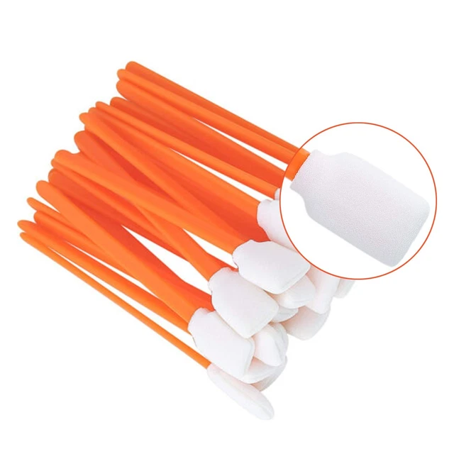 5" Long 50 pcs Foam Tip Cleaning Swabs Sponge  For Solvent Format Inkjet Printer