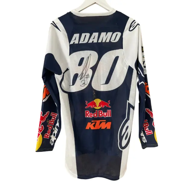Maglietta Andrea Adamo Race Indossata Motocross Alpinestars - 100% Autentica