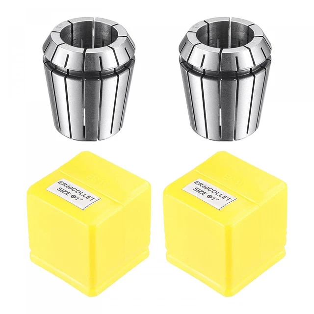 uxcell ER40 Spring Collet 1" Chuck for CNC Engraving Machine Lathe Milling Too