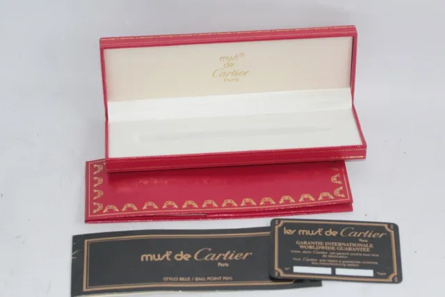CARTIER Écrin pour stylo + garantie Must de Cartier (56360)