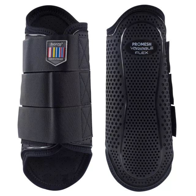 HORZE Anchor Hybrid Splint Boots - Dressage Horse Boots Protection Boots Black M