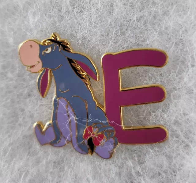 Disney Eeyore (Winnie The Pooh) ~Letter E~Alphabet Htf Pin~Free Shipping! 3