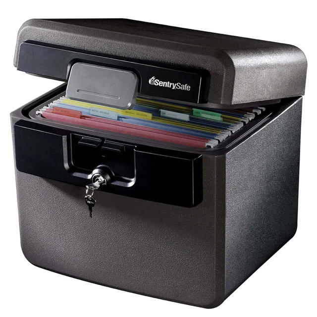 SentrySafe HD4100 Fire-Resistant and Water-Resistant Box Safe with Key Lock