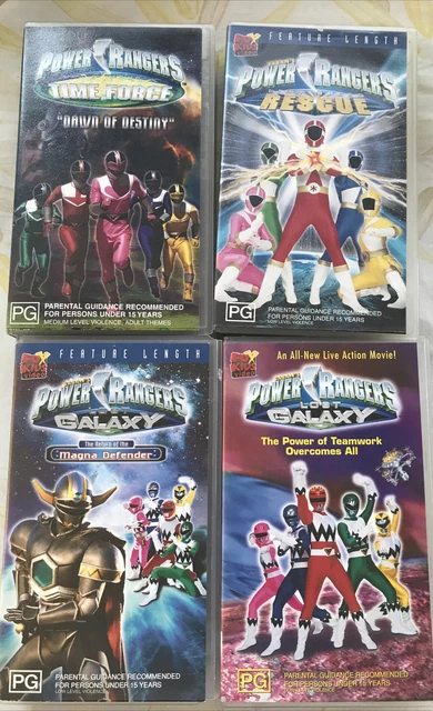 Power Rangers VHS Bulk x4 Vintage 90s 00s Memorabilia Merchandise Rare Collect