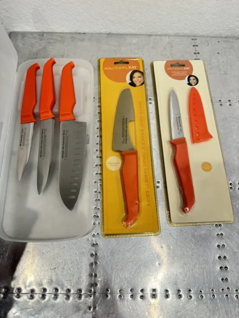 NEW RACHAEL RAY Basics Knife Set with Carrying Case 5 Knives Furi