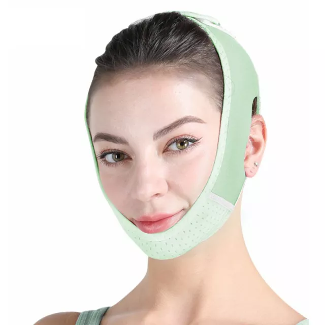 Cinghia per massaggio viso poliestere maschera ovale lifting V cinturino adesivi viso