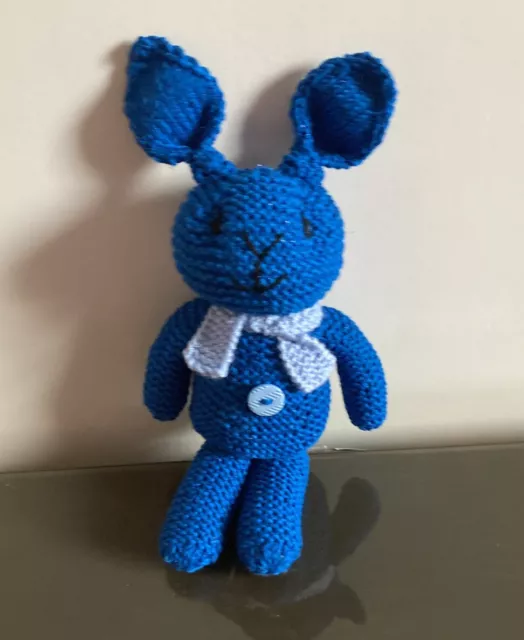 Cute n Cuddly Hand Knitted Soft Toy Easter Bunny Rabbit 🐇 - Homemade