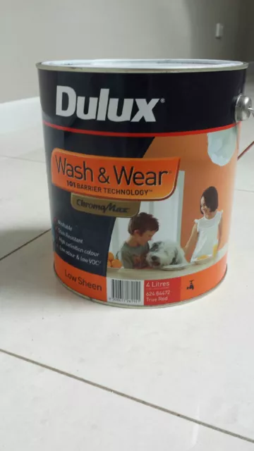 Dulux 2 Litre Wash/Wear Low/Sheen Interior Magenta Color Paint