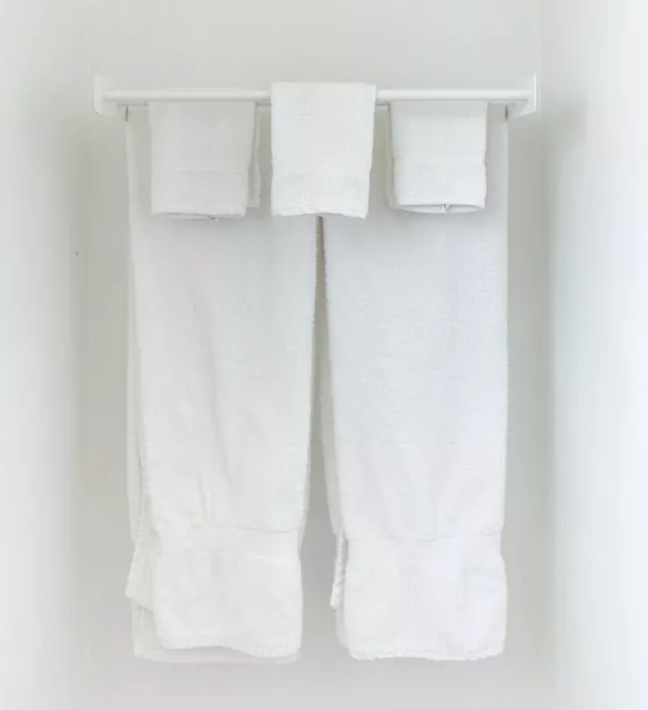 White Hand Towels (100% Cotton) - Job Lot Available!