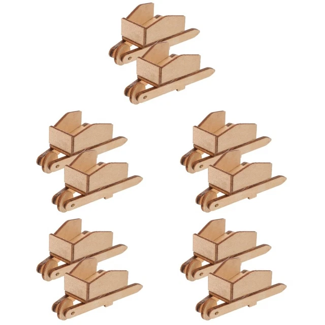 10 pièces micropaysage créatif  décoratif modèles de brouettes chariot miniature
