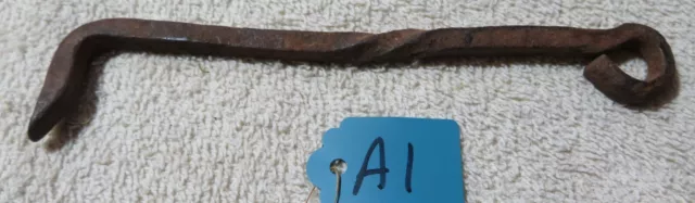 Antique/Vintage 6 Inch Hand Forged Twisted Gate, Door, Shed, Hook, Lock, Latch
