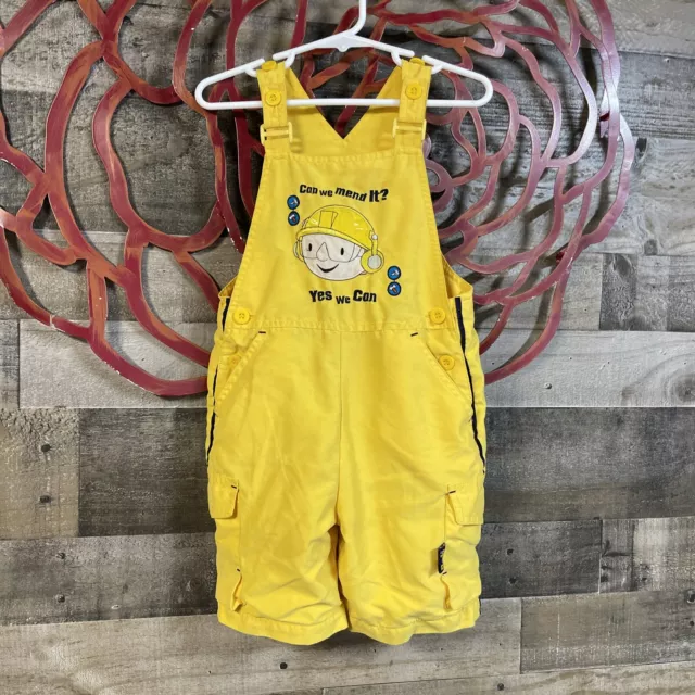 Vintage Bob The Builder Overalls Y2K Yellow With Pockets SEE PHOTOS