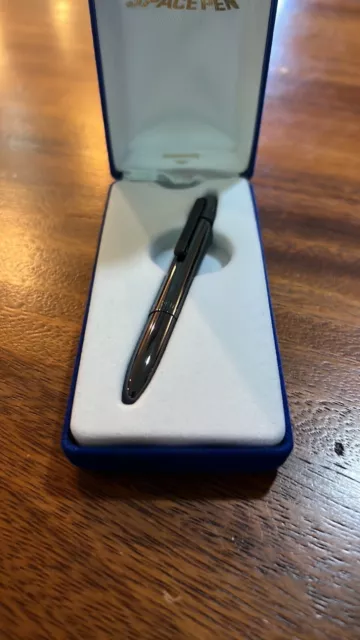 Fisher Space Pen - Bullet Pen - Black Titanium Nitride 400BTN WITH BLACK CLIP
