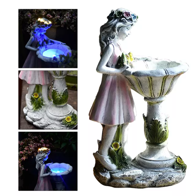Solar LED Chouette Sur Bâton à Pique Figurine de Jardin Lampe Solaire  Dekoeule 4250407333775