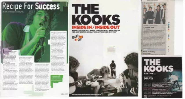 THE KOOKS : CUTTINGS COLLECTION - adverts interview