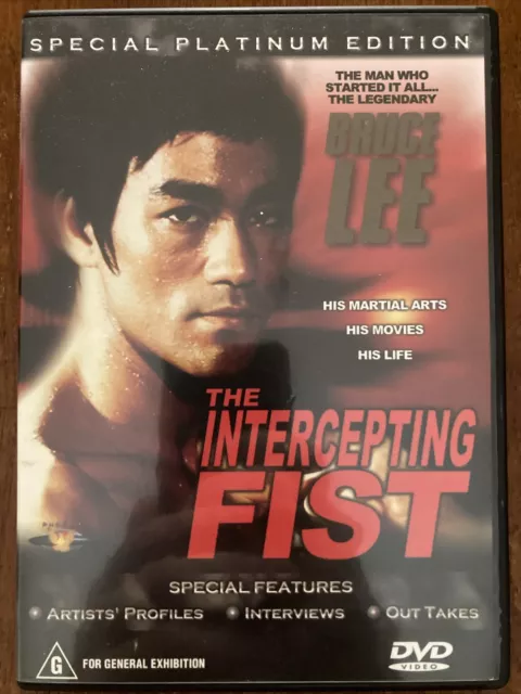Bruce Lee DVD The Intercepting Fist 2 x Discs Special Platinum Edition VGC