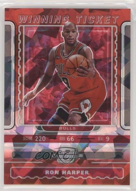 2019-20 Panini Contenders Optic Winning Tickets Red Cracked Ice Prizm Ron Harper