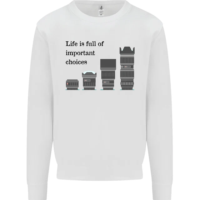 Photography Important Choices Photographer Kids Sweatshirt Jumper