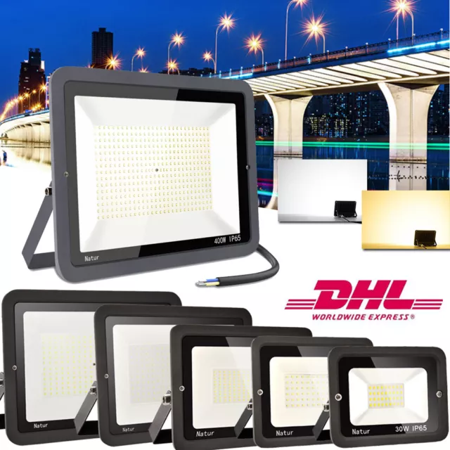 LED Fluter 30W 50W 100W 200W 400W Flutlicht Aussen Strahler Scheinwerfer Lampe