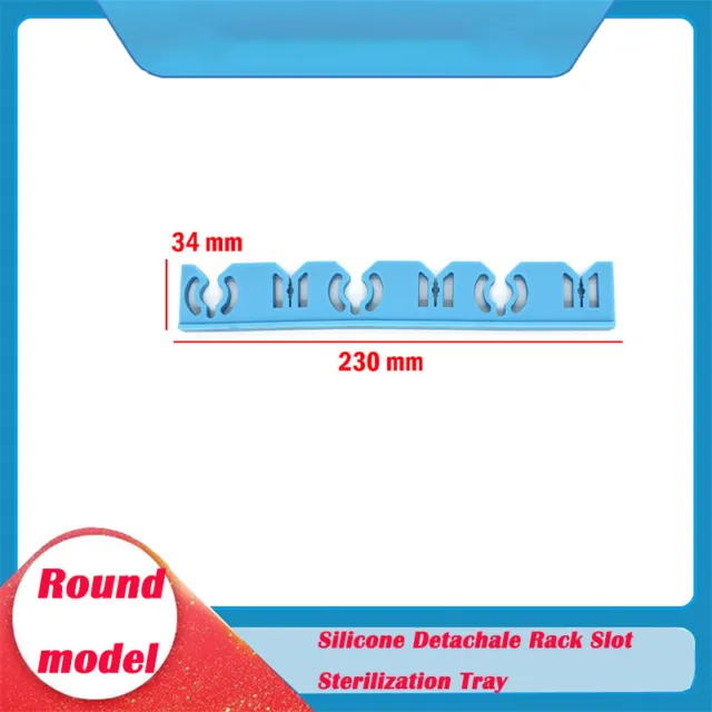 Silicone Detachale Rack Slot For Sterilization Tray Container  230mmL * 34mmH
