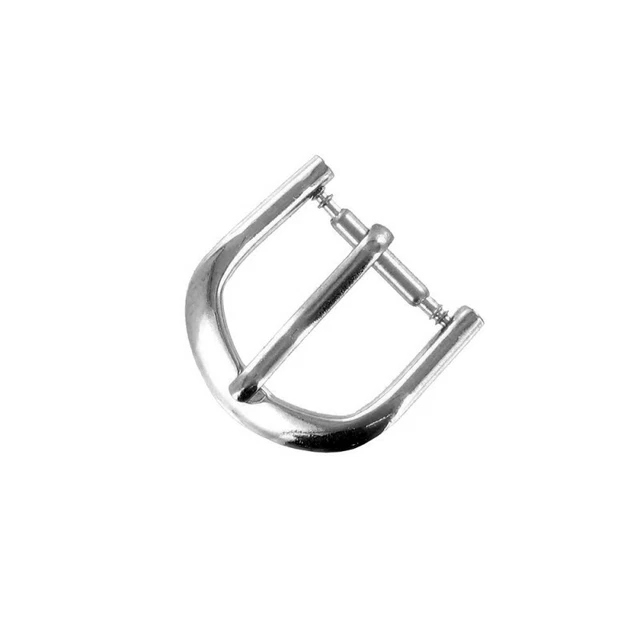 Boucle à Ardillon 12mm de remplacement en Métal Alloy Chromé pour Bracelet de Mo