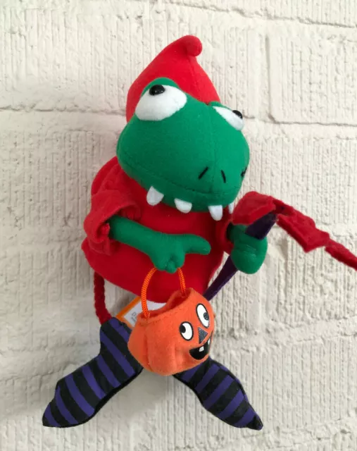 Dept56 SPOOKS ~ FROG in DEVIL costume soft sculpture ORNAMENT NEW