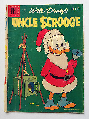 Walt Disney's Uncle Scrooge #24 1959 Dell Comic Carl Barks  Christmas -c