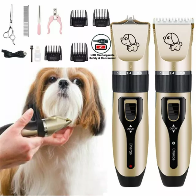 11XPet Dog Animal Hair Clipper Grooming Trimmer Professional Electric Shaver Kit 2