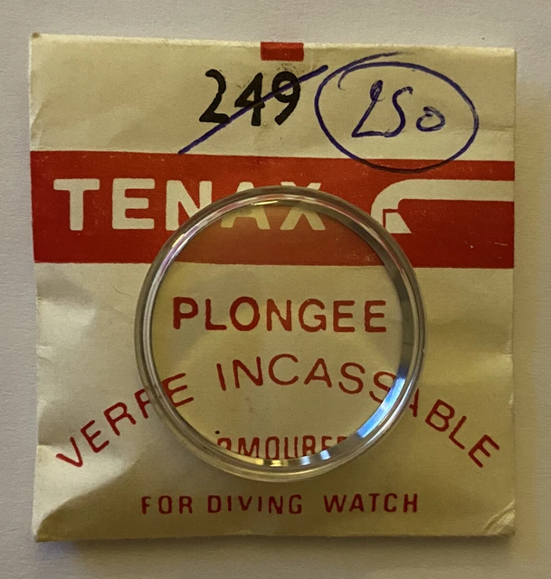 Verre En Plexi Tenax Neuf 1 Pour Montre De Plongée - Armé Avec Bague Ø 328 Mm - Remplacement Vitre étanche