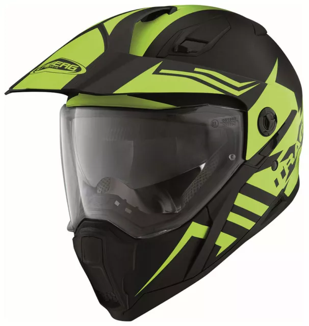 Caberg Xtrace Lux Endurohelm Matt-Schwarz-Gelb Fluo