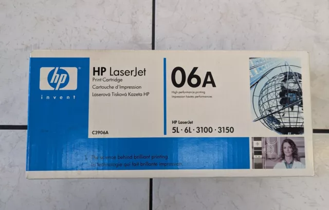 Original HP Toner 06A C3906A für LaserJet 5L 6L 3100 3150 Originalverpackt NEU