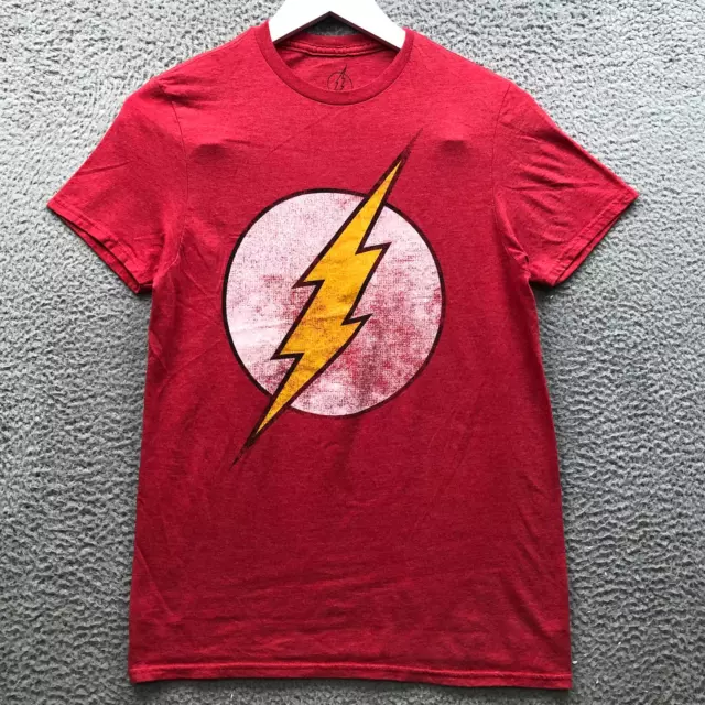 DC Comics The Flash T-Shirt Men's Size Small S Short Sleeve Graphic Red