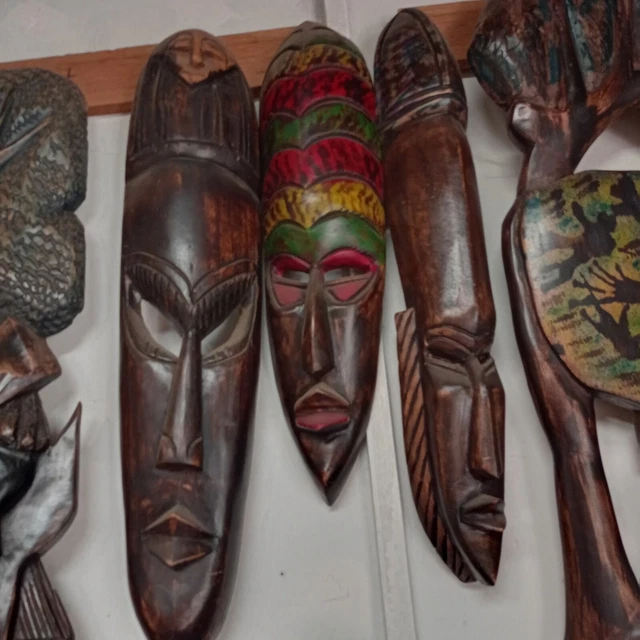 Africa warrior mask (wood carving)