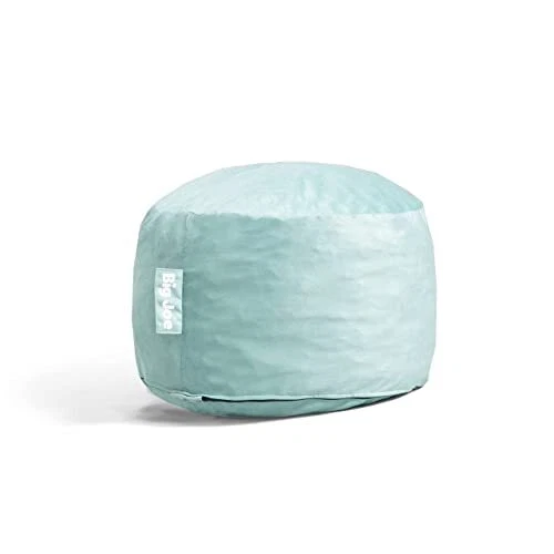 Big Joe Fuf Small Foam Filled Bean Bag Chair Turquoise Plush 2ft
