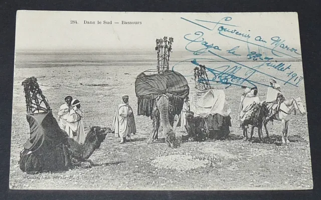 Cpa Carte Postale 1917 Colonie Francaise Maroc Maghreb Afrique Bassours