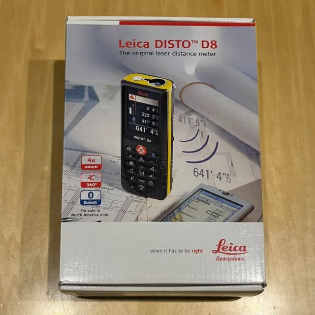 Leica Disto D8 The Original Laser Distance Meter with Case From Japan Used