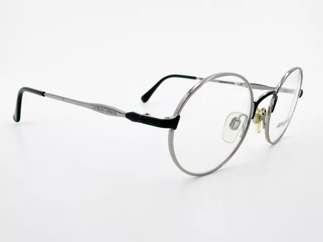 NOS VTG Giorgio Armani 243 Eyeglasses FRAMES 1007 Silver 47[]20-135 Black I800