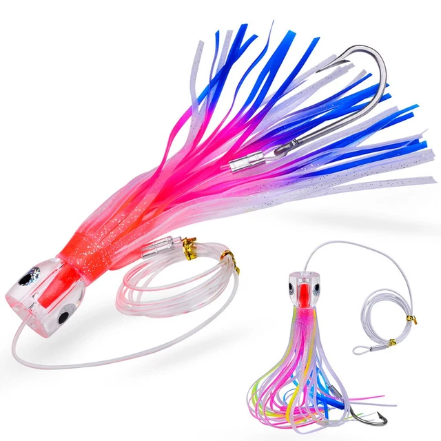 6 Leurres Traîne Mahi Chugger – Pêche Eau Salée – Thon Marlin Dorade