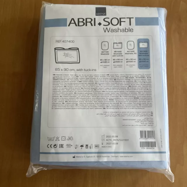 Abena Abri-Soft waschbare Unterlagen 85 x 90 cm 1 Stück (1 Packung)