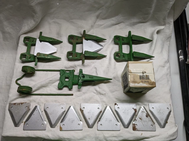 1 John Deere Sickle G-700 single-3 JD Double-35 Dura-Cut Blades- 1 Thatcher Lot