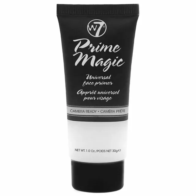 W7 Prime Magic Face Primer - Clear MakeUp Base Transparent Reduces Pores, Lines