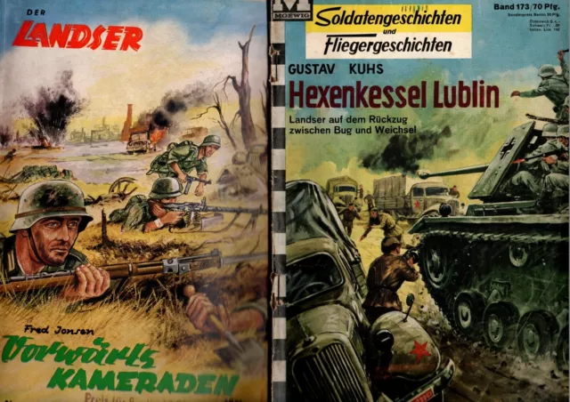 Alte Ausgaben Soldatengeschichten  173+183+185+189++  Erstausgabe/Retro/Konvolut