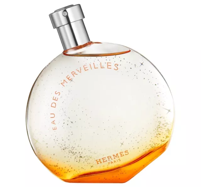 HERMES  EAU DES MERVEILLES 100 ML EDT Spray Hèrmes Eau De Toilette - Big Bottle