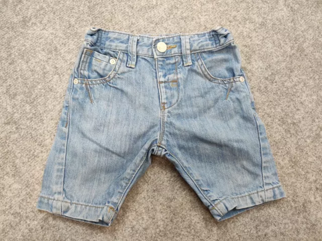 Next Hose Baby Kind Jungen Blau Kurzhose Jeans Denim  Gr. 98cm 100% Baumwolle