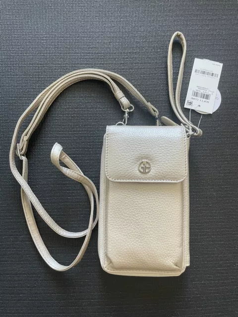 Giani Bernini Softy Leather Tech Crossbody Wallet, Created for Macy's -  Macy's